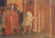 michele di matteo lambertini The Emperor Heraclius Carries the Cross to Jerusalem (mk05) oil on canvas